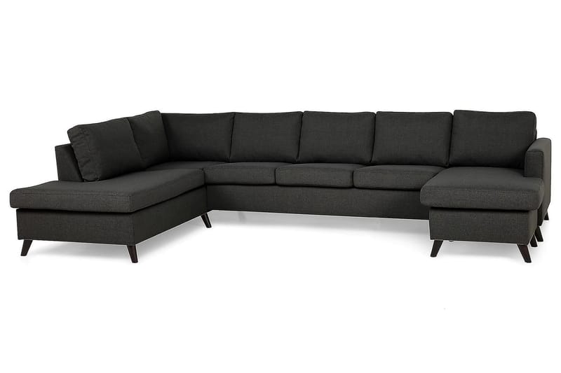 U-sofa Yen Large med Divan Høyre - Mørkgrå - Møbler - Sofaer - U-sofa