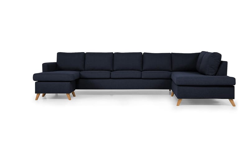 U-sofa Yen Large med Divan Venstre - Blå - Møbler - Sofaer - U-sofa