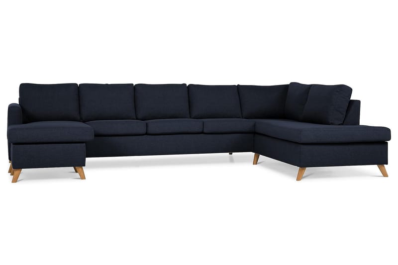 U-sofa Yen Large med Divan Venstre - Blå - Møbler - Sofaer - U-sofa