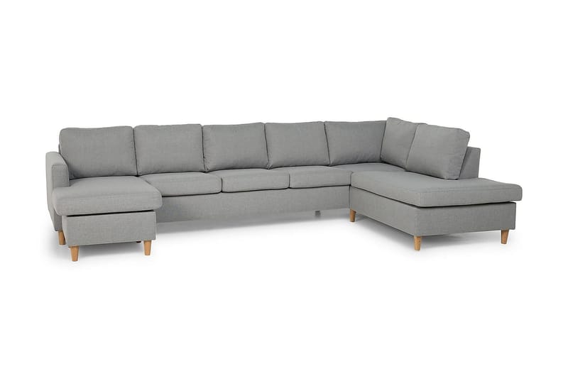 U-sofa Yen Large med Divan Venstre - Lysgrå - Møbler - Sofaer - U-sofa