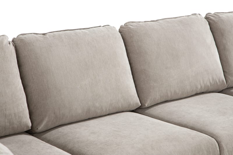 U-soffa Colt Lyx med Divan Høyre - Beige/Eikefarge - Møbler - Sofaer - U-sofa