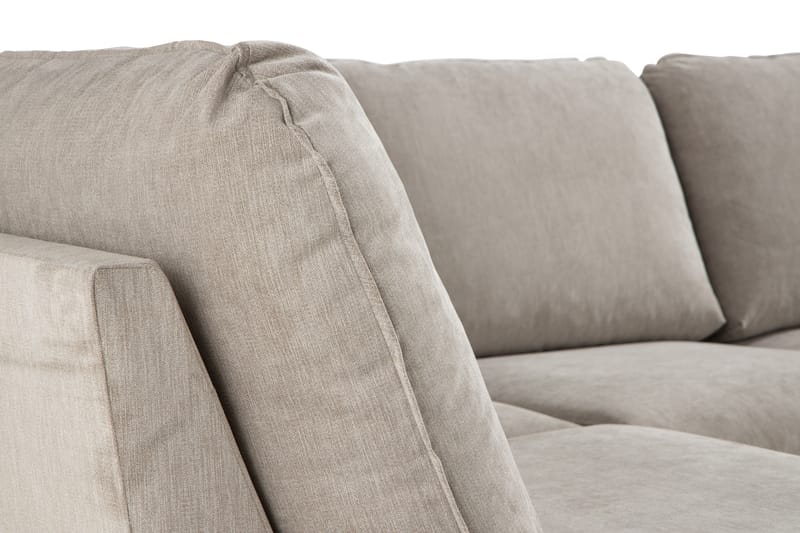 U-soffa Colt Lyx med Divan Høyre - Beige/Eikefarge - Møbler - Sofaer - U-sofa