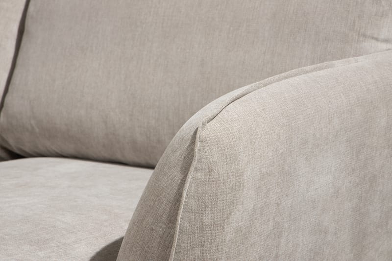 U-soffa Colt Lyx med Divan Høyre - Beige/Eikefarge - Møbler - Sofaer - U-sofa