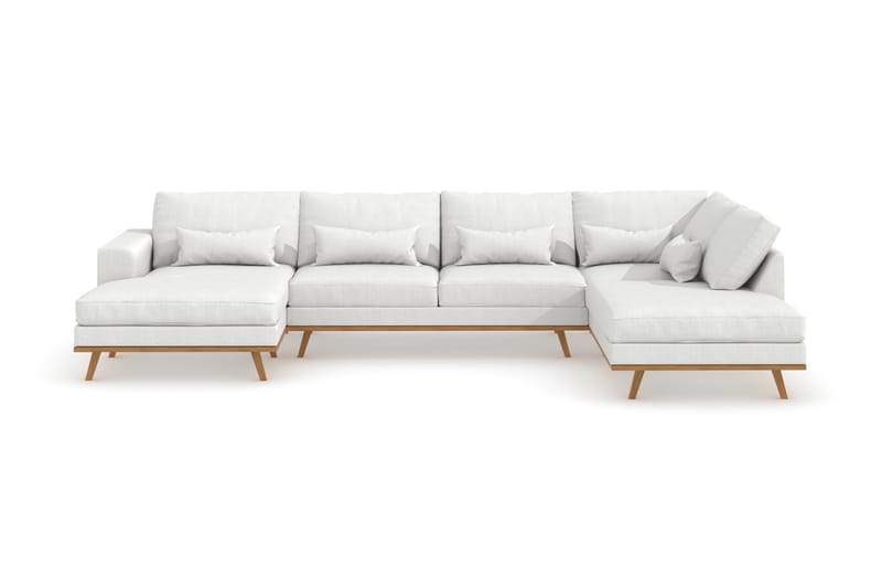 U-soffa Haga - Hvit/Eik - Møbler - Sofaer - U-sofa