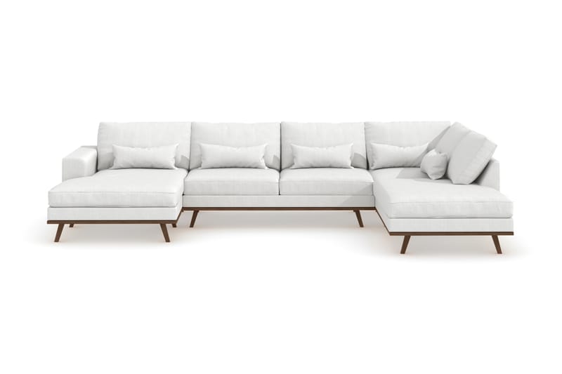 U-soffa Haga - Hvit/Eik - Møbler - Sofaer - U-sofa