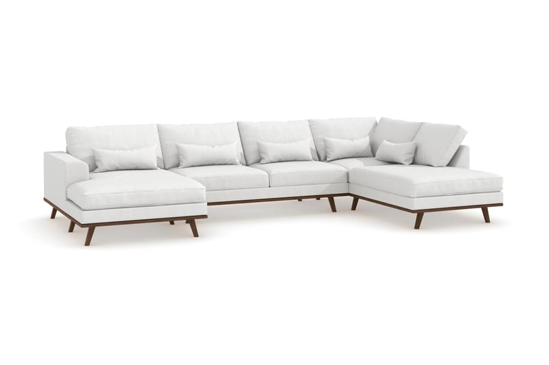 U-soffa Haga - Hvit/Eik - Møbler - Sofaer - U-sofa