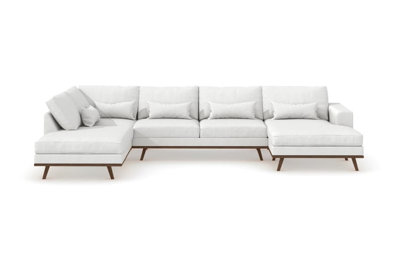 U-Soffa Haga - Hvit/Eik - Møbler - Sofaer - U-sofa