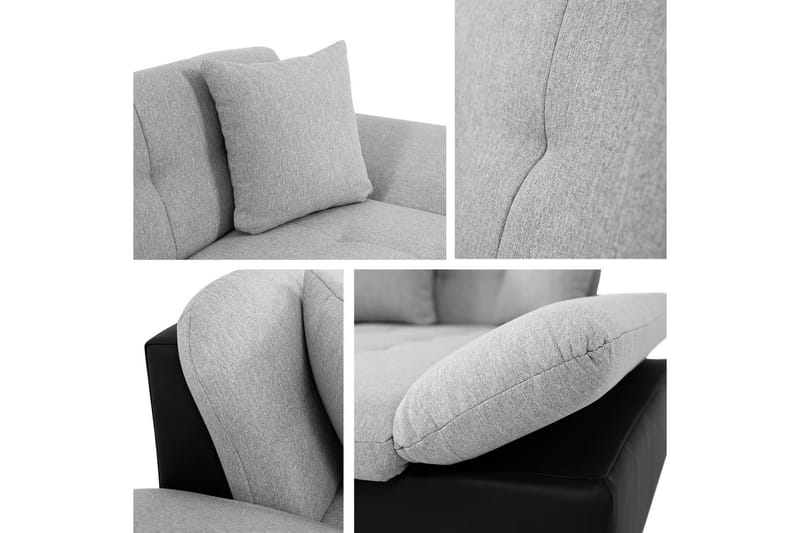 Vananda Sofa med Sjeselong 3-seter - Brun - Møbler - Sofaer - Sofaer med sjeselong - 3 seters sofa med divan