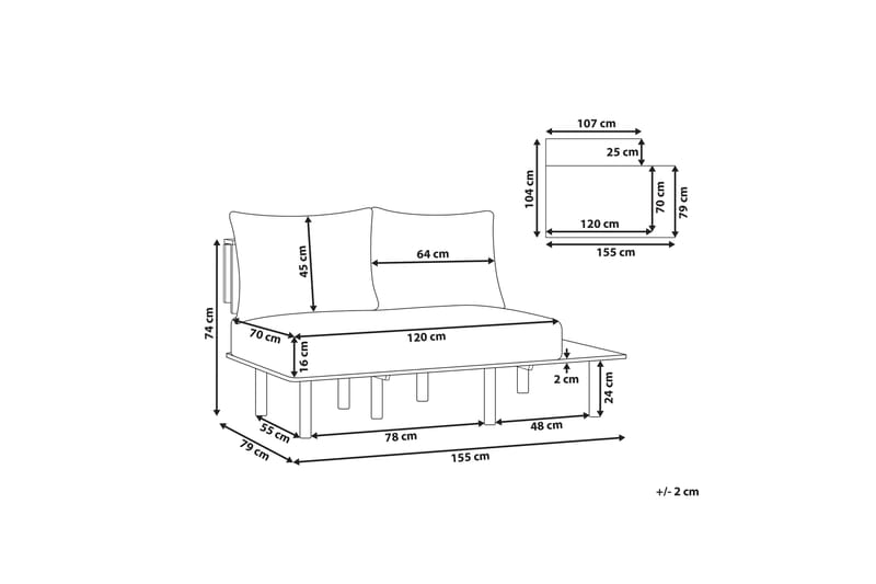 Vidtorp Sofa 2-seter - Grønn - Møbler - Sofaer - 2 seter sofa