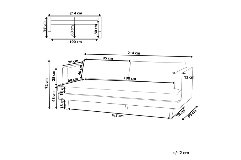 Viklund Sofa 3-seter - Grønn - Møbler - Sofaer - 3 seter sofa