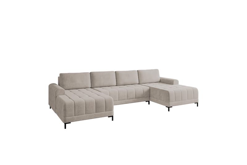 Vilshult Sofa Dobbel sjeselong 4-seter - Beige - Møbler - Sofaer - U-sofa