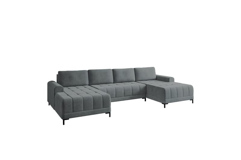 Vilshult Sofa Dobbel sjeselong 4-seter - Grå - Møbler - Sofaer - U-sofa