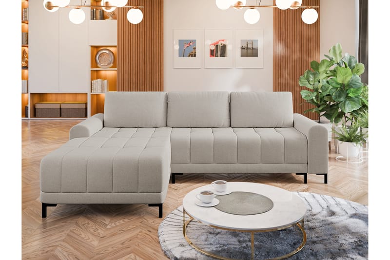 Vilshult Sofa med Divan 3-seter - Beige - Møbler - Sofaer - Sofaer med sjeselong - 3 seters sofa med divan