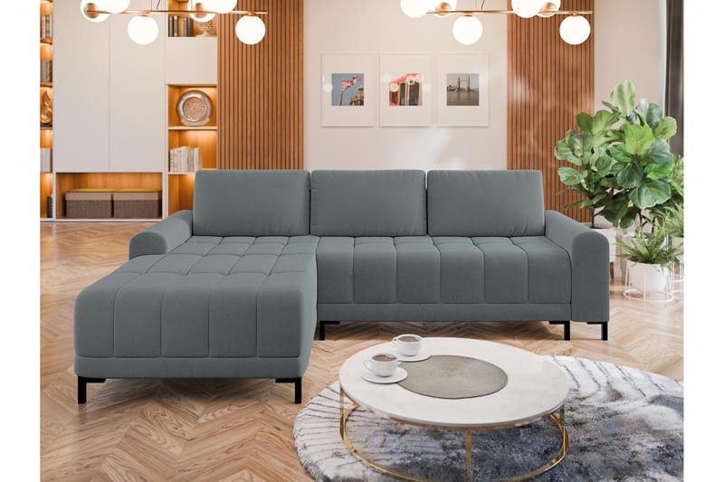 Vilshult Sofa med Divan 3-seter - Grå - Møbler - Sofaer - Sofaer med sjeselong - 3 seters sofa med divan