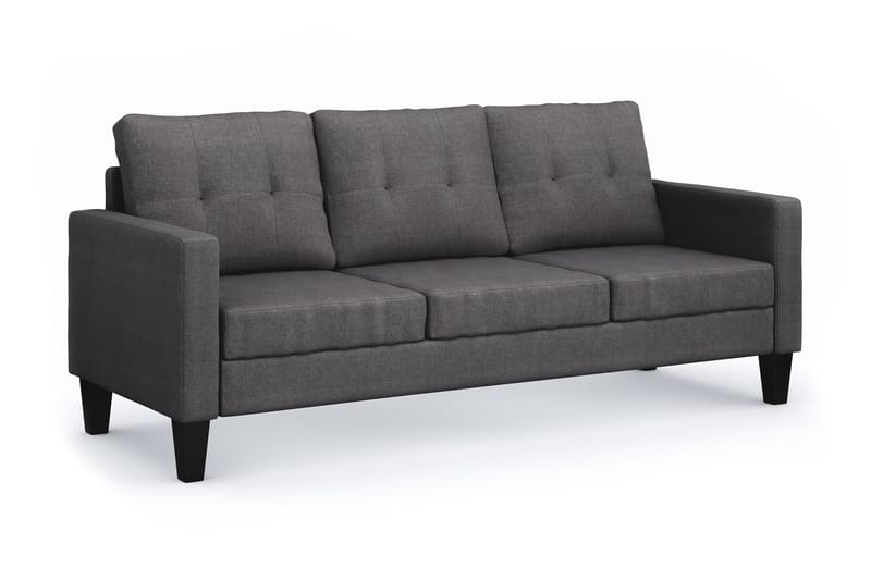 Vislanda 3-seters Sofa - Grå - Møbler - Sofaer - 3 seter sofa