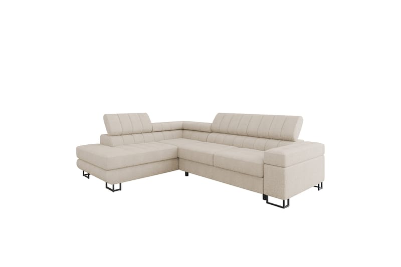 Warwick Sofa med Sjeselong 3-seter - Beige - Møbler - Sofaer - Sofaer med sjeselong - 3 seters sofa med divan