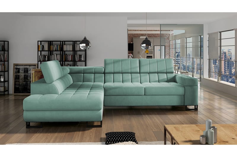 Warwick Sofa med Sjeselong 3-seter - Grønn - Møbler - Sofaer - Sofaer med sjeselong - 3 seters sofa med divan