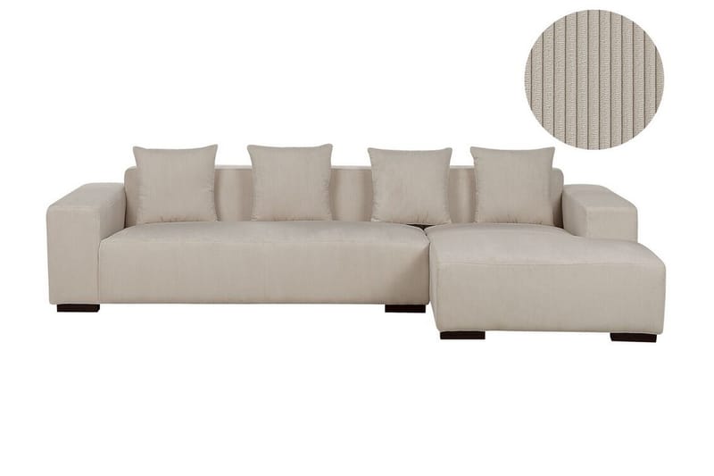 Westerfeld Hjørnesofa 4-seter - Beige - Møbler - Sofaer - Hjørnesofaer