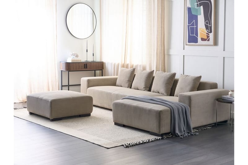 Westerfeld Hjørnesofa 4-seter - Beige - Møbler - Sofaer - Hjørnesofaer