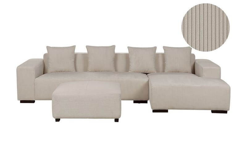 Westerfeld Hjørnesofa 4-seter - Beige - Møbler - Sofaer - Hjørnesofaer