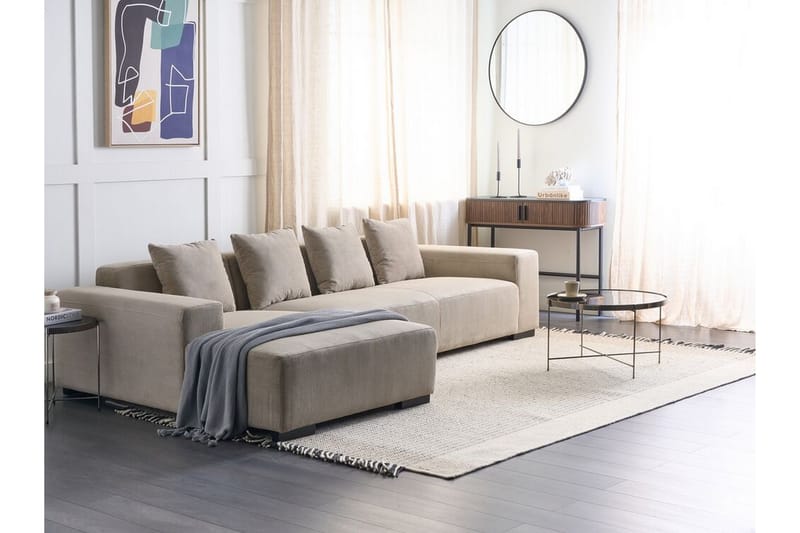 Westerfeld Hjørnesofa 4-seter - Beige - Møbler - Sofaer - Hjørnesofaer