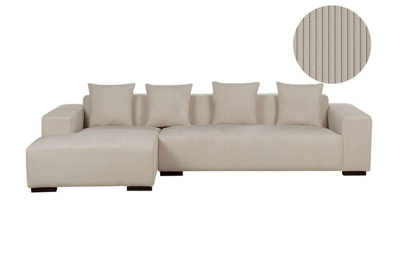 Westerfeld Hjørnesofa 4-seter - Beige - Møbler - Sofaer - Hjørnesofaer