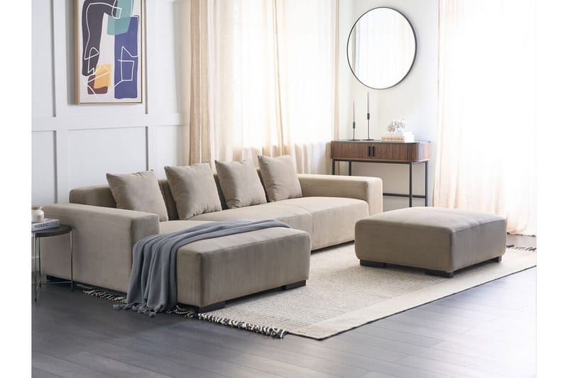 Westerfeld Hjørnesofa 4-seter - Beige - Møbler - Sofaer - Hjørnesofaer