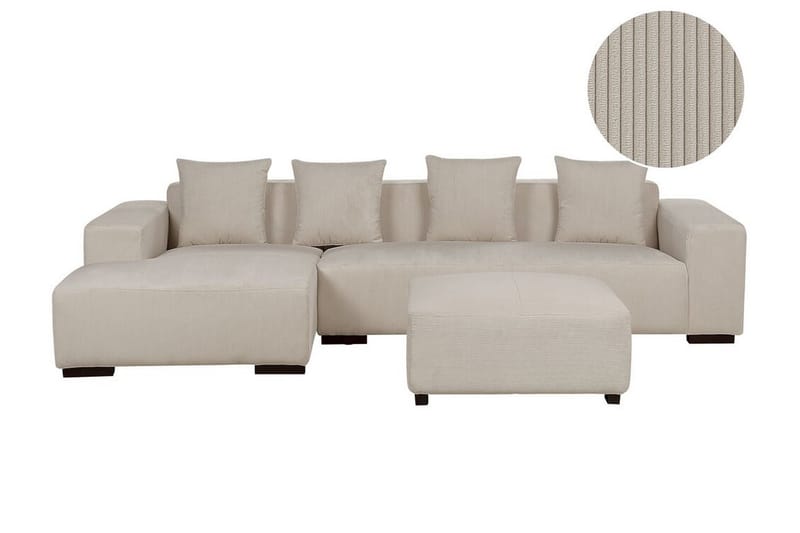 Westerfeld Hjørnesofa 4-seter - Beige - Møbler - Sofaer - Hjørnesofaer