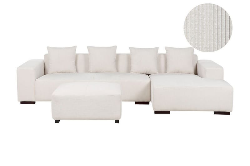 Westerfeld Hjørnesofa 4-seter - Hvit - Møbler - Sofaer - Hjørnesofaer