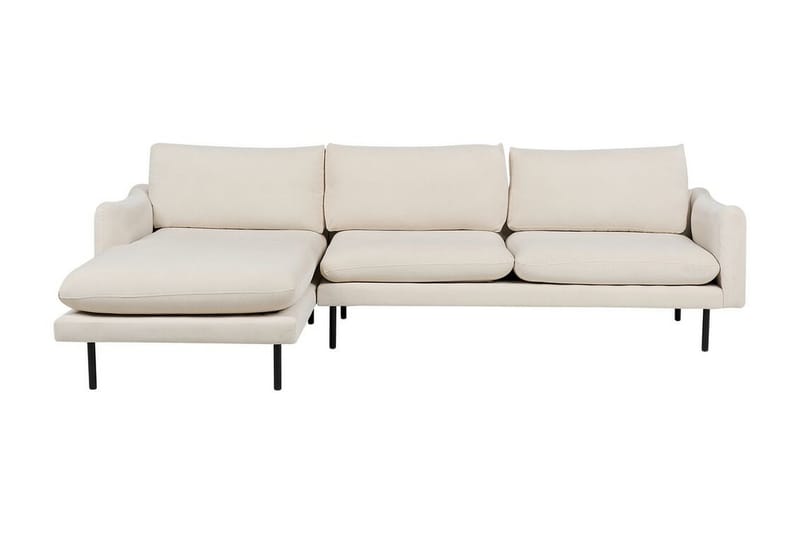 Woodal Hjørnesofa 4-seter - Beige/Svart - Møbler - Sofaer - Hjørnesofaer