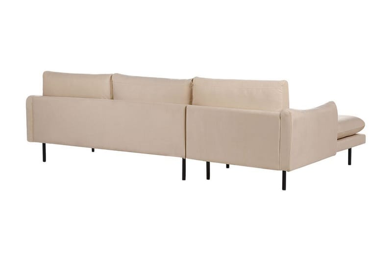 Woodal Hjørnesofa 4-seter - Beige/Svart - Møbler - Sofaer - Hjørnesofaer