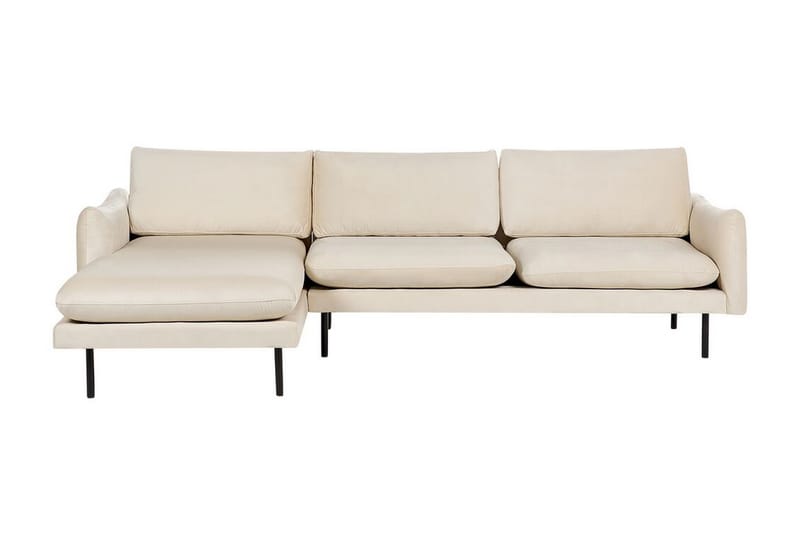 Woodal Hjørnesofa 4-seter - Beige/Svart - Møbler - Sofaer - Hjørnesofaer