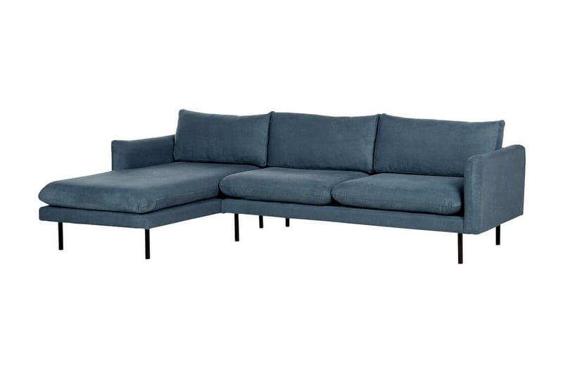 Woodal Hjørnesofa 4-seter - Blå/Svart - Møbler - Sofaer - Hjørnesofaer