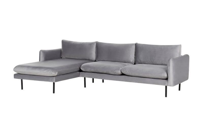 Woodal Hjørnesofa 4-seter - Grå/Svart - Møbler - Sofaer - Hjørnesofaer