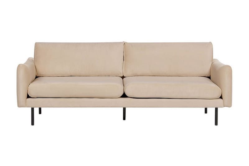 Woodal Sofa 3-seter - Beige/Svart - Møbler - Sofaer - 3 seter sofa