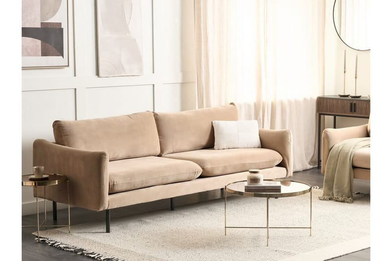 Woodal Sofa 3-seter - Beige/Svart - Møbler - Sofaer - 3 seter sofa