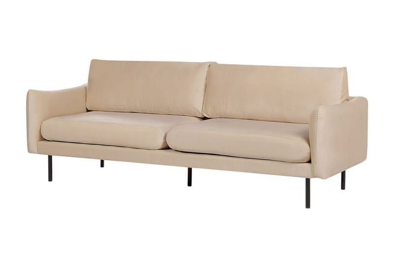 Woodal Sofa 3-seter - Beige/Svart - Møbler - Sofaer - 3 seter sofa