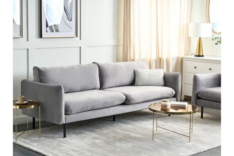 Woodal Sofa 3-seter - Grå/Svart - Møbler - Sofaer - 3 seter sofa