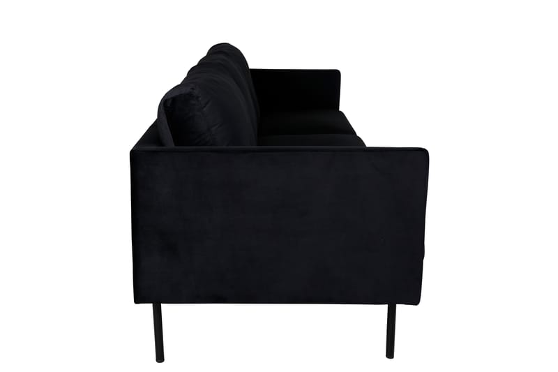 Zoom 3-seter Sofa Fløyel - Svart - Møbler - Sofaer - 3 seter sofa