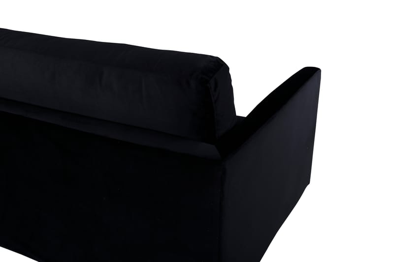 Zoom 3-seter Sofa Fløyel - Svart - Møbler - Sofaer - 3 seter sofa