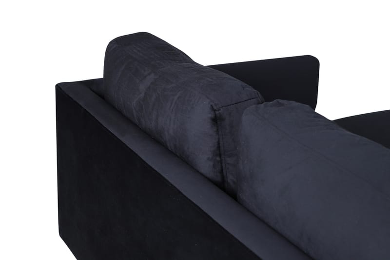 Zoom U-sofa Fløyel - Svart - Møbler - Sofaer - U-sofa