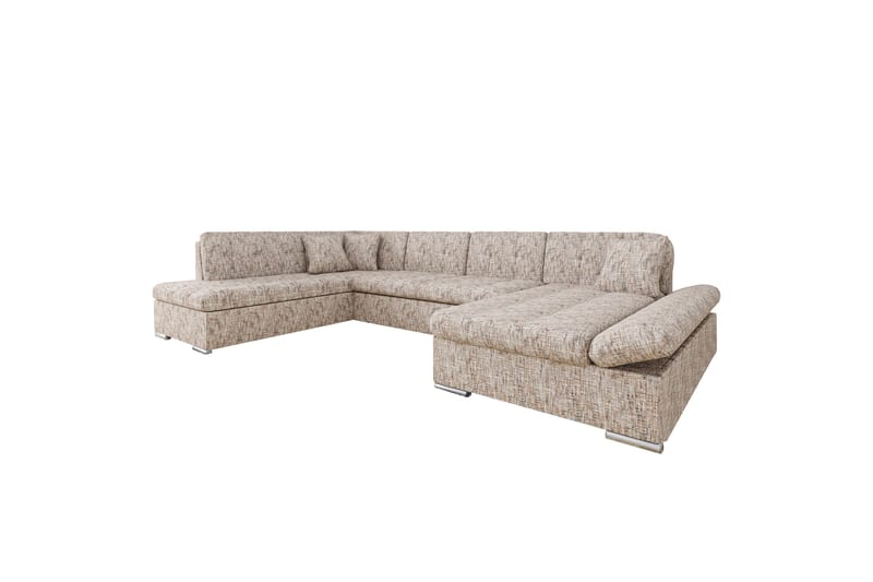 Zumar Sofa med Sjeselong og Divan 4-seter - Flerfarget/Beige - Møbler - Sofaer - Sofaer med sjeselong - 4 seters sofa med divan