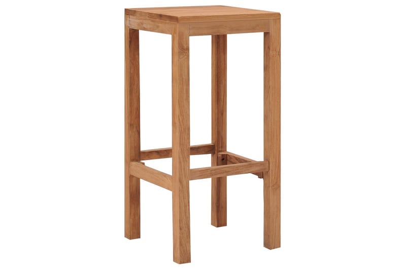 Barkrakker 2 stk heltre teak - Brun - Møbler - Stoler - Barstol