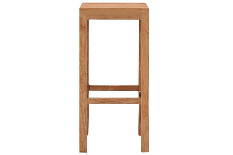 Barkrakker 2 stk heltre teak - Brun - Møbler - Stoler - Barstol