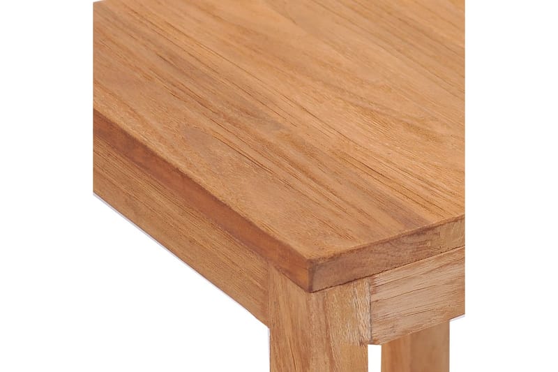 Barkrakker 2 stk heltre teak - Brun - Møbler - Stoler - Barstol