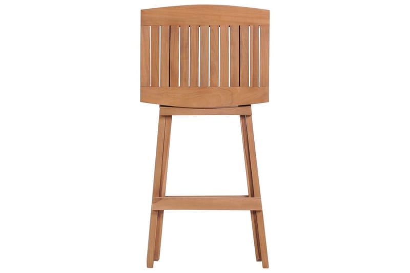 Foldbare barkrakker 4 stk heltre teak - Møbler - Stoler - Barstol