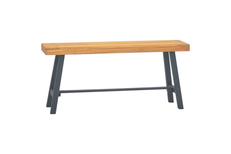 Benk 110 cm heltre teak - Brun - Møbler - Stoler - Benk