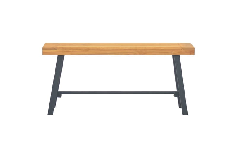 Benk 110 cm heltre teak - Brun - Møbler - Stoler - Benk