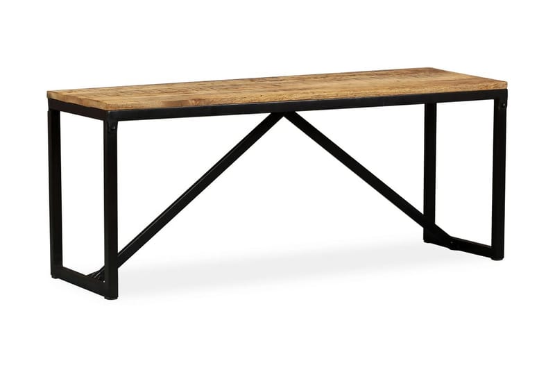 Benk heltre mango 110x35x45 cm - Brun - Møbler - Stoler - Benk