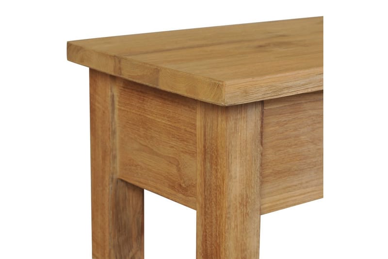 Hallbenk massiv teak 90x30x40 cm - Brun - Møbler - Stoler - Benk - Sittebenk med oppbevaring